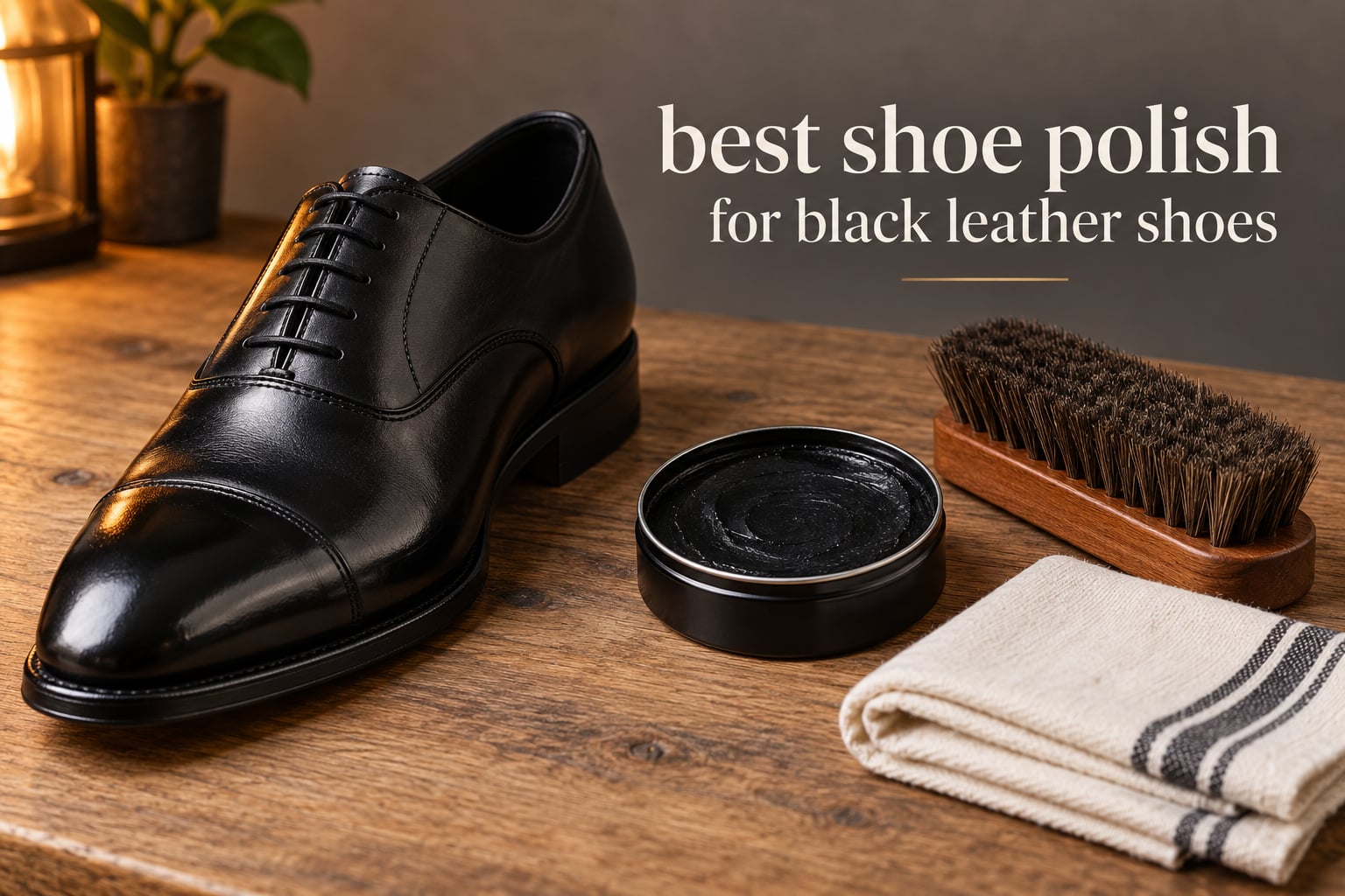 best shoe polish for black leather shoes