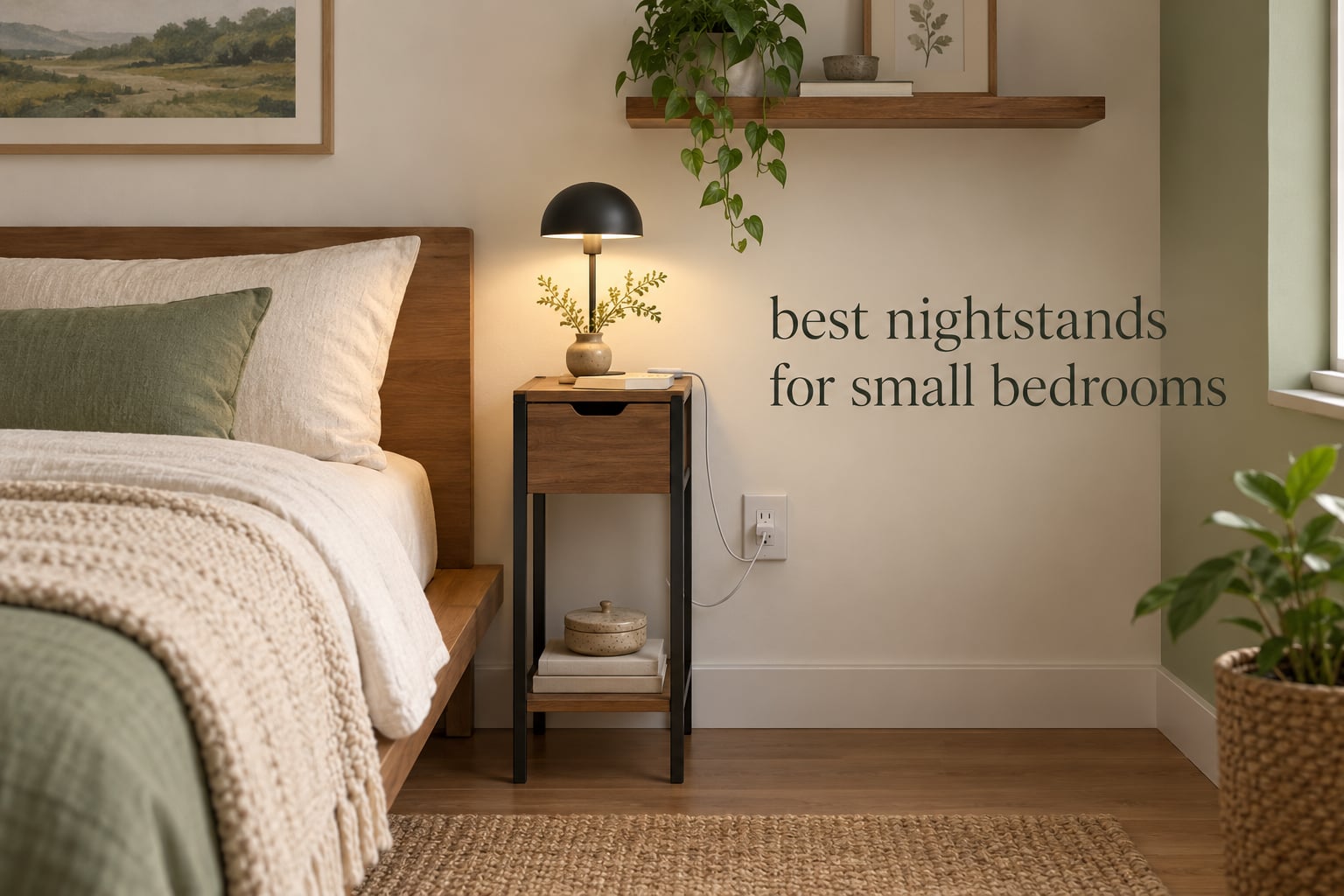 best nightstands for small bedrooms