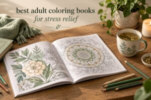 best adult coloring books for stress relief
