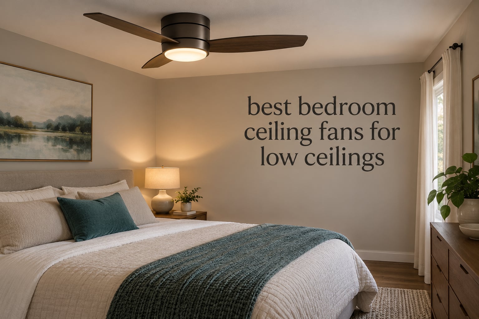 best bedroom ceiling fans for low ceilings