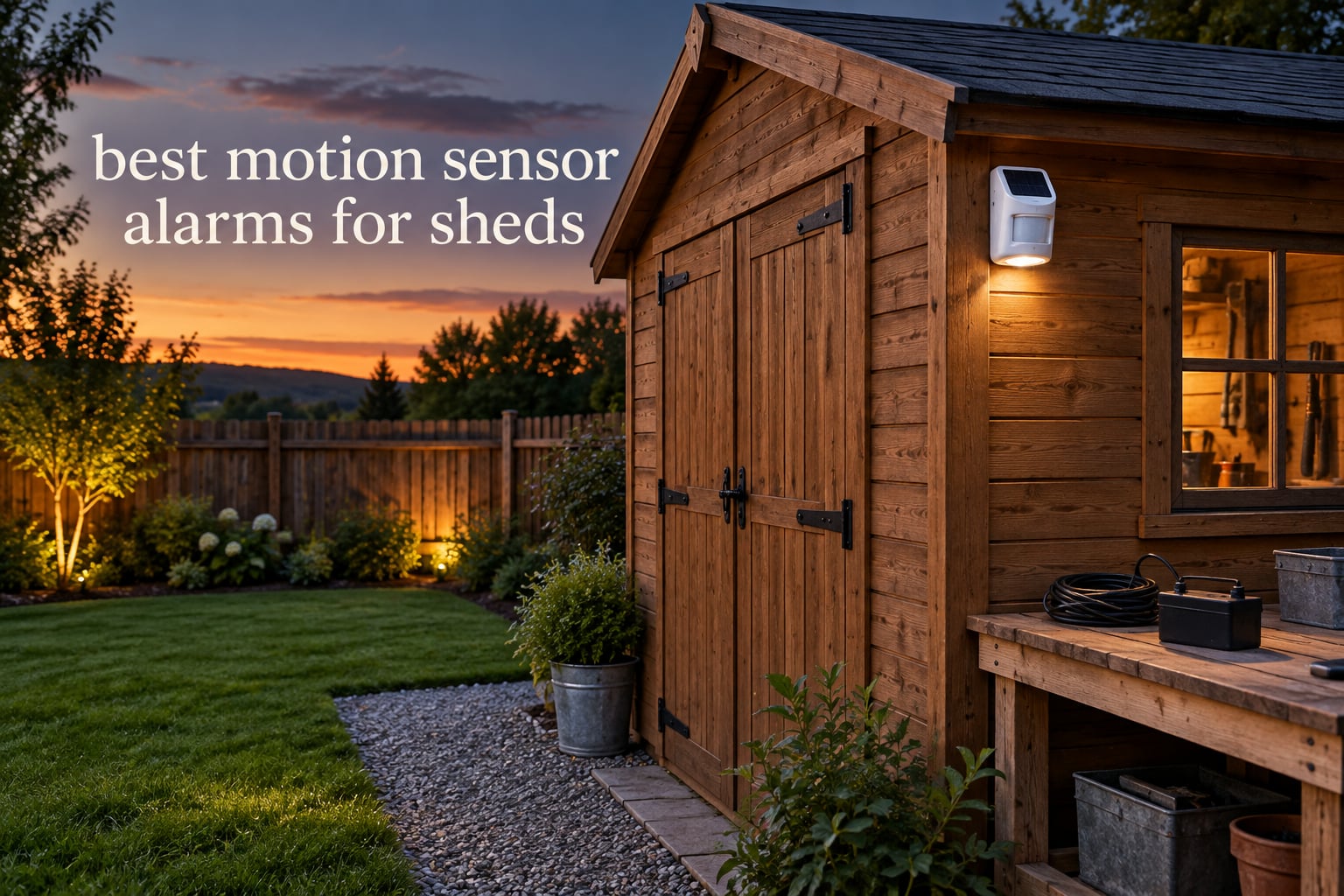 best motion sensor alarms for sheds