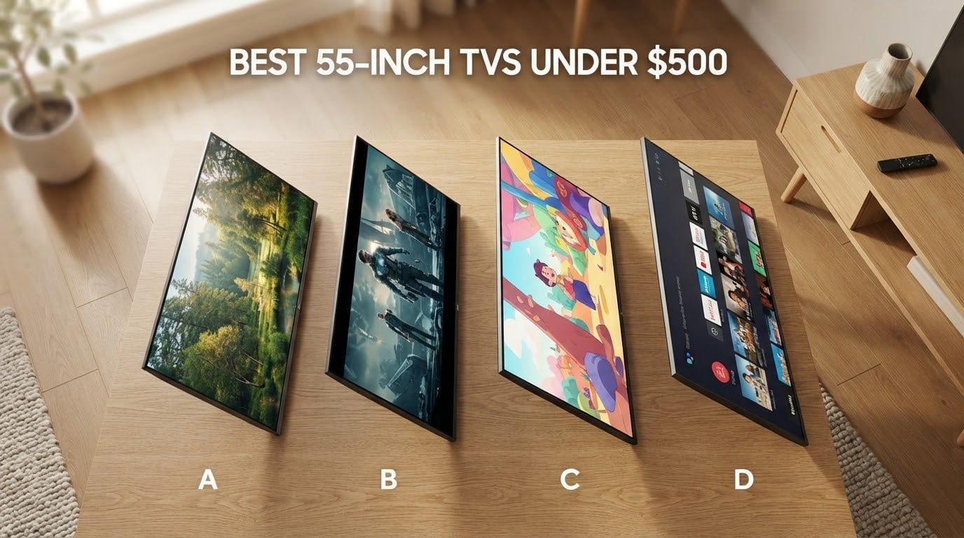 best 55 inch tvs under $500