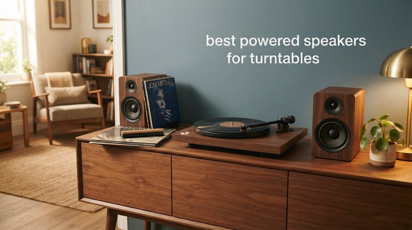best powered speakers for turntables
