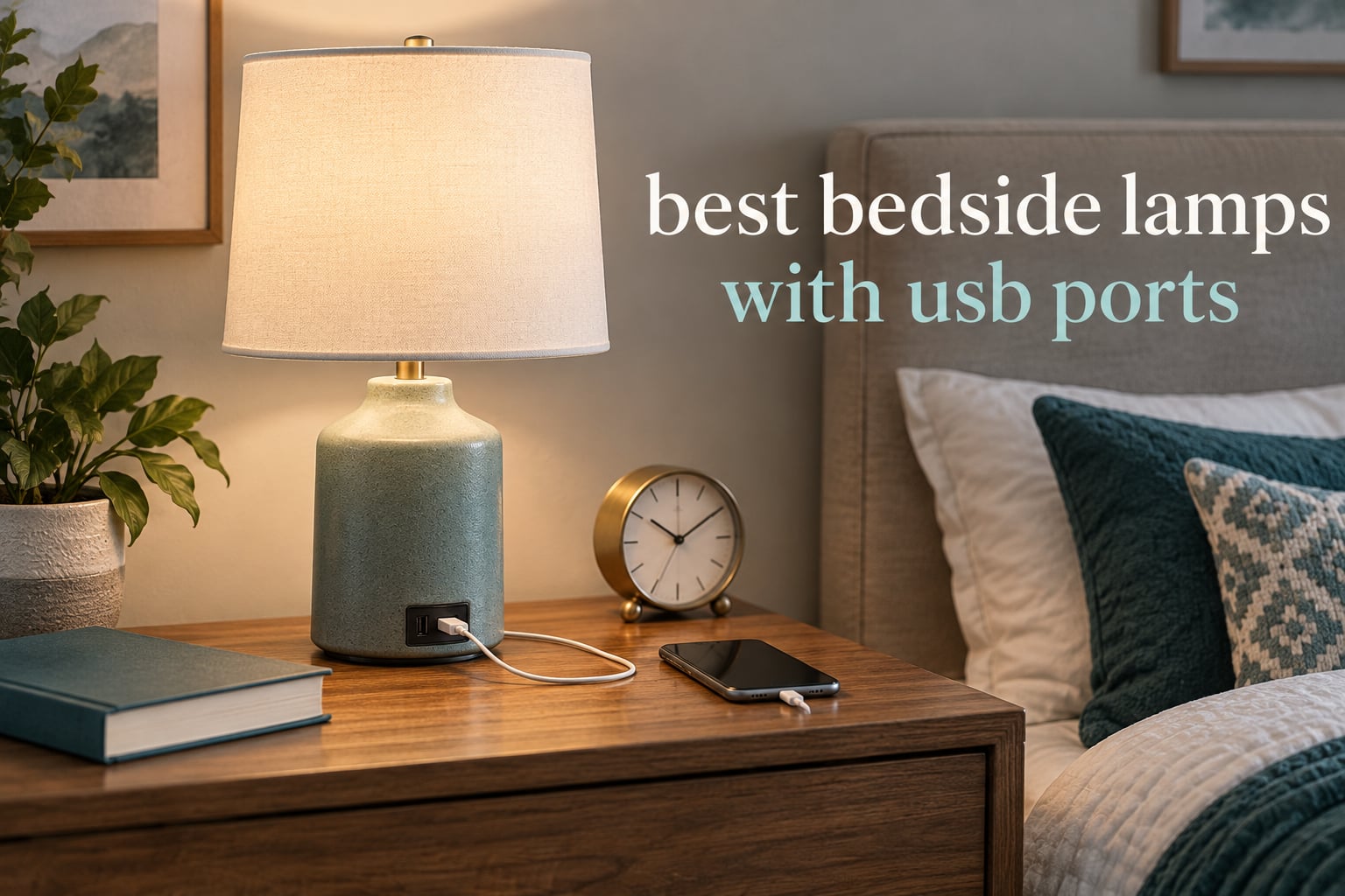 best bedside lamps with usb ports