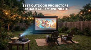 best outdoor projectors for backyard movie nights