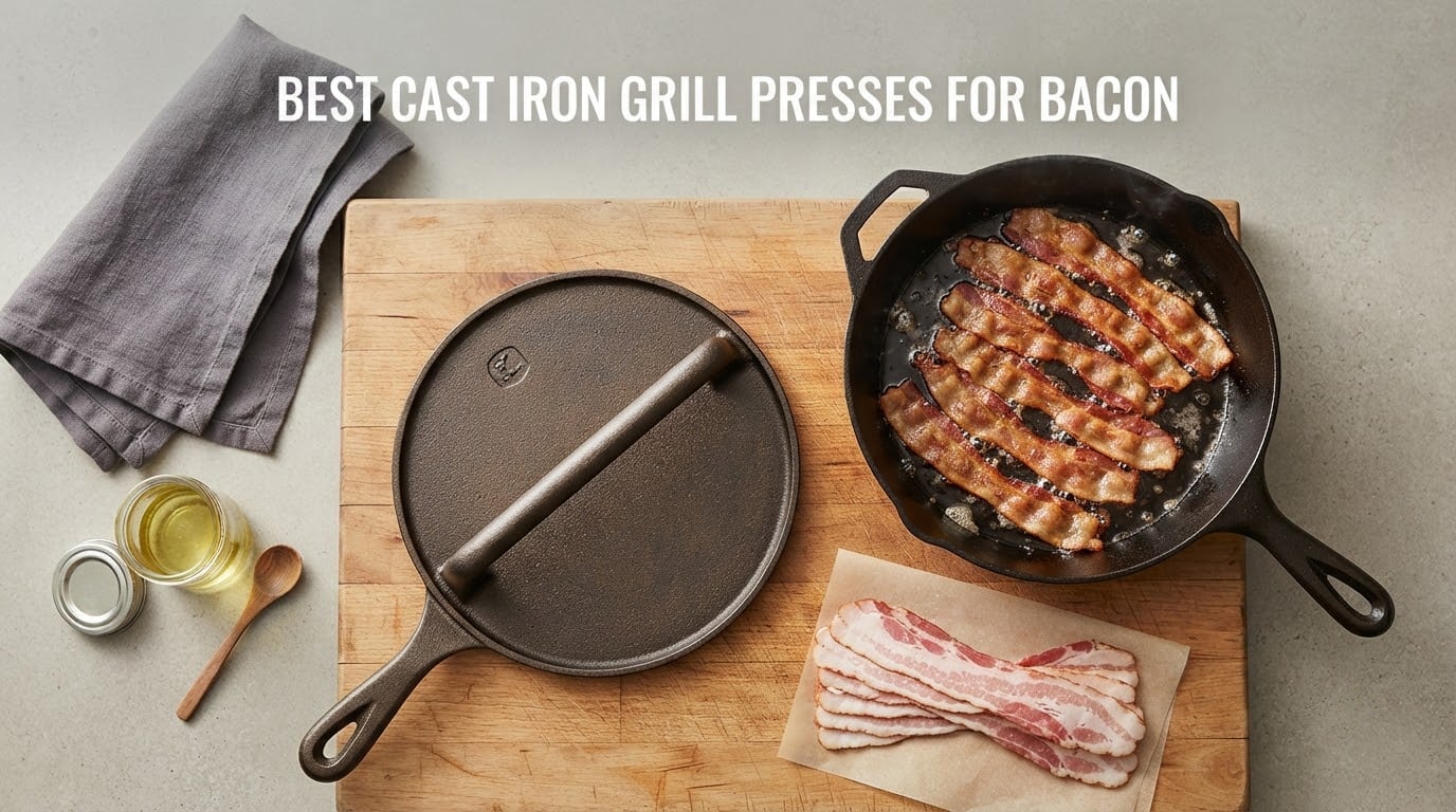 best cast iron grill presses for bacon