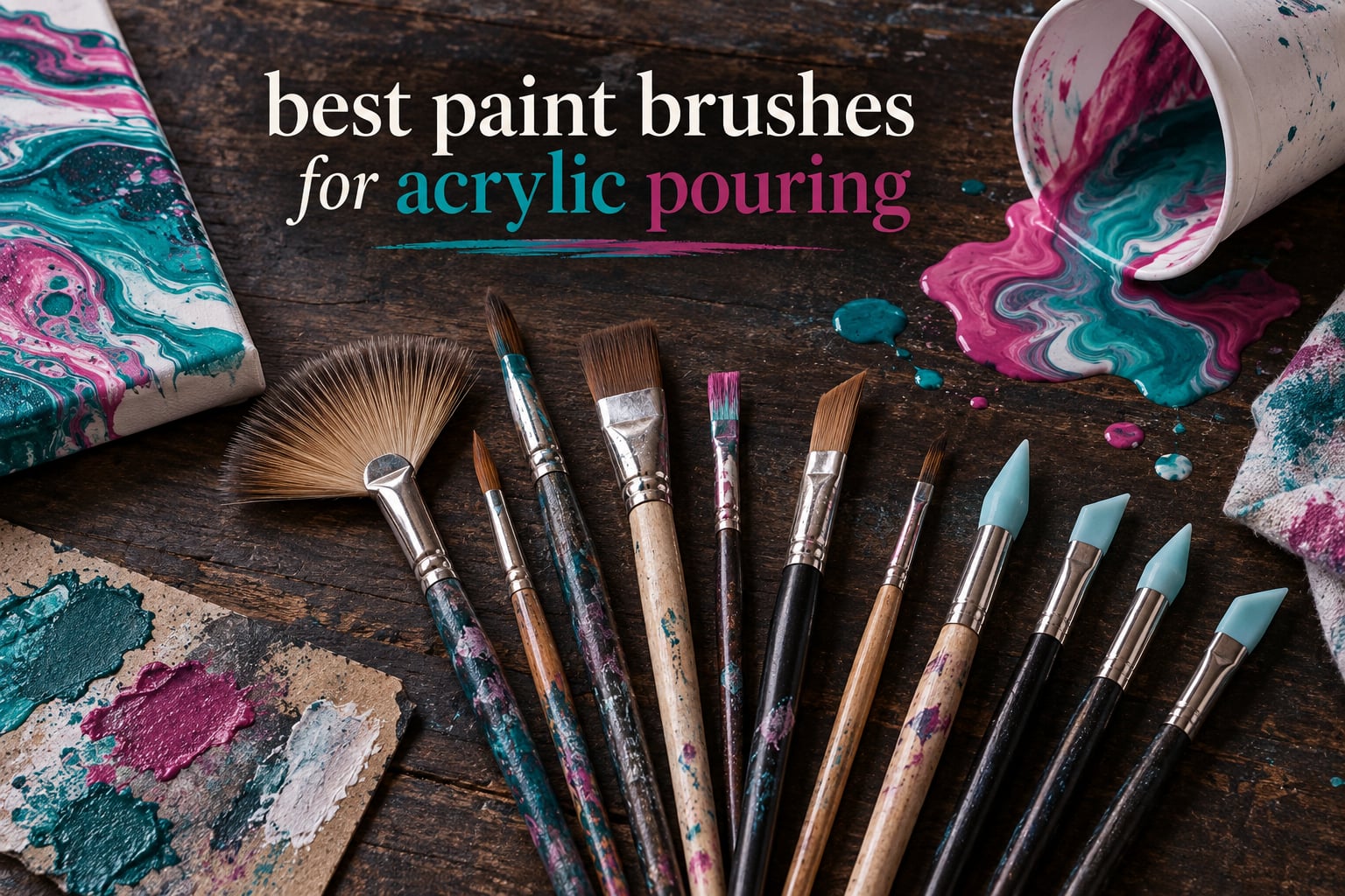 best paint brushes for acrylic pouring