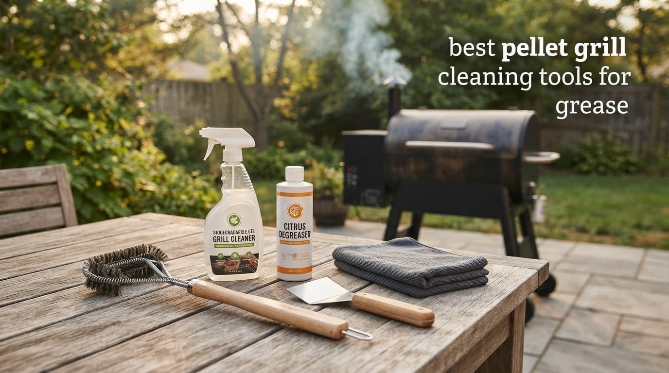 best pellet grill cleaning tools for grease
