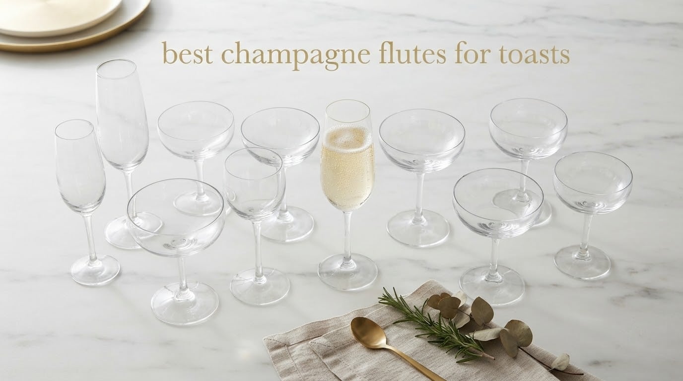 best champagne flutes for toasts