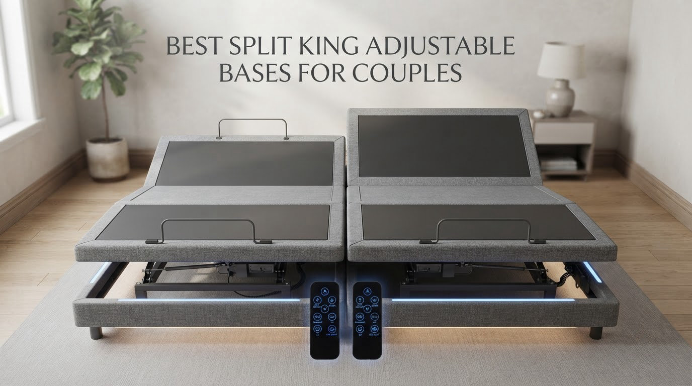 best split king adjustable bases for couples