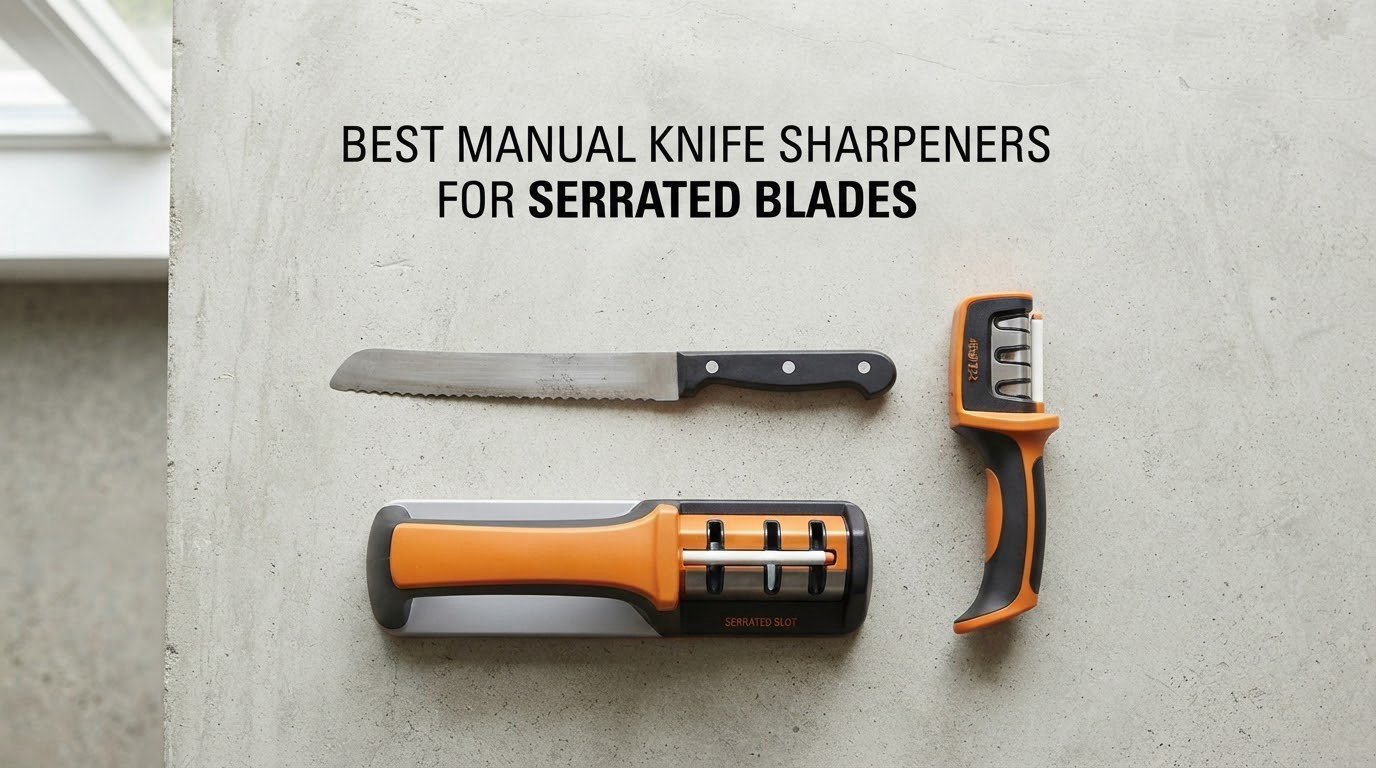 best manual knife sharpeners for serrated blades