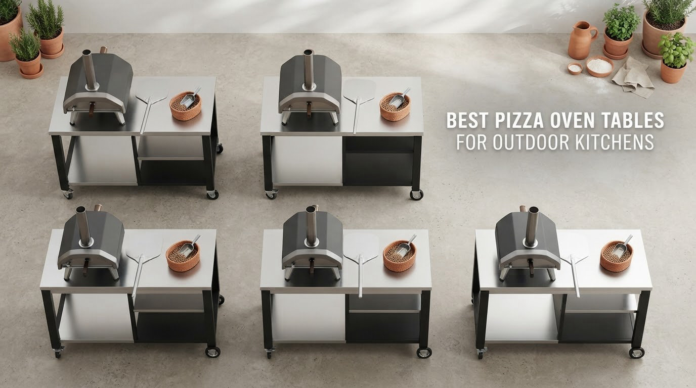 best pizza oven tables for outdoor kitchens
