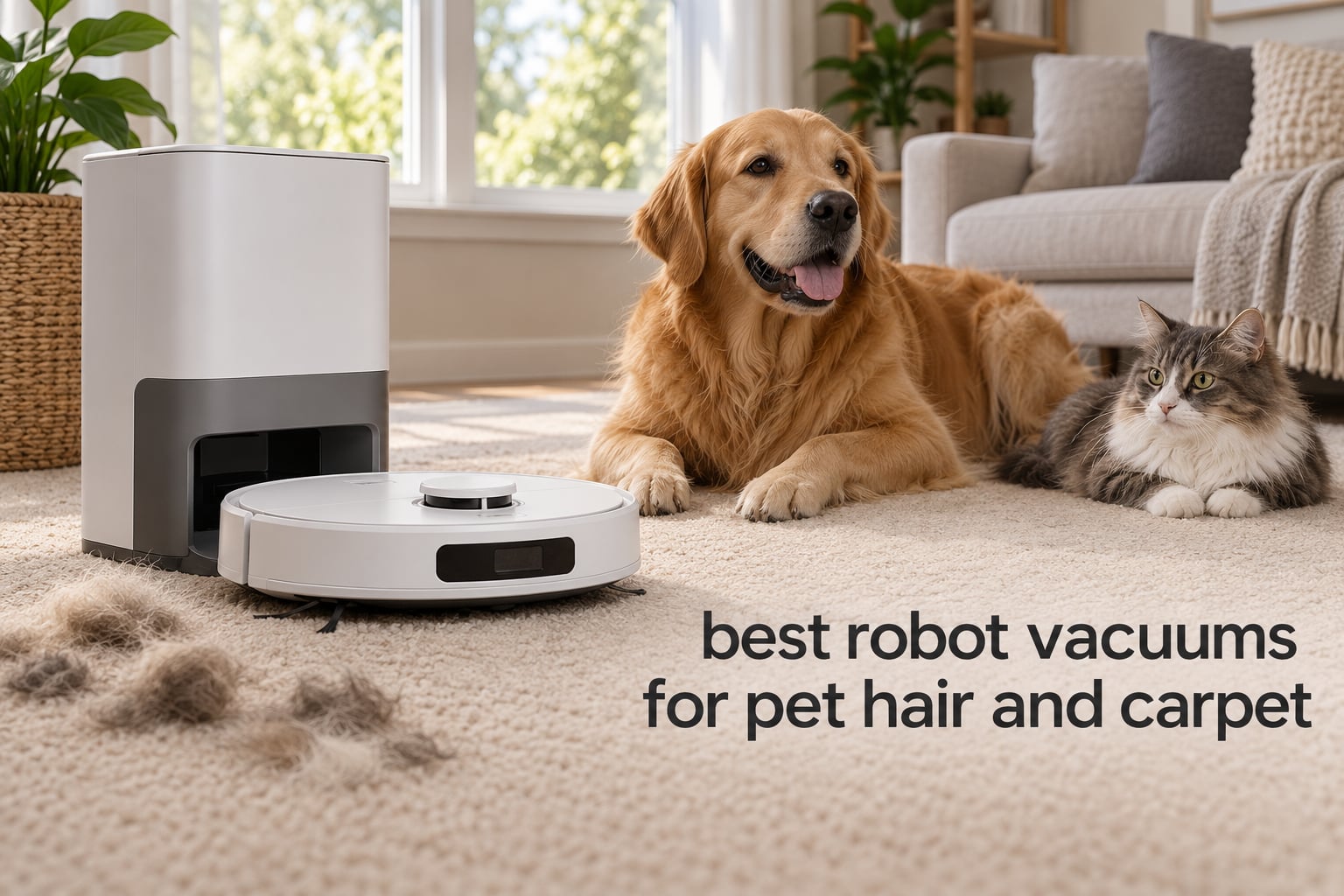 best robot vacuums for pet hair and carpet