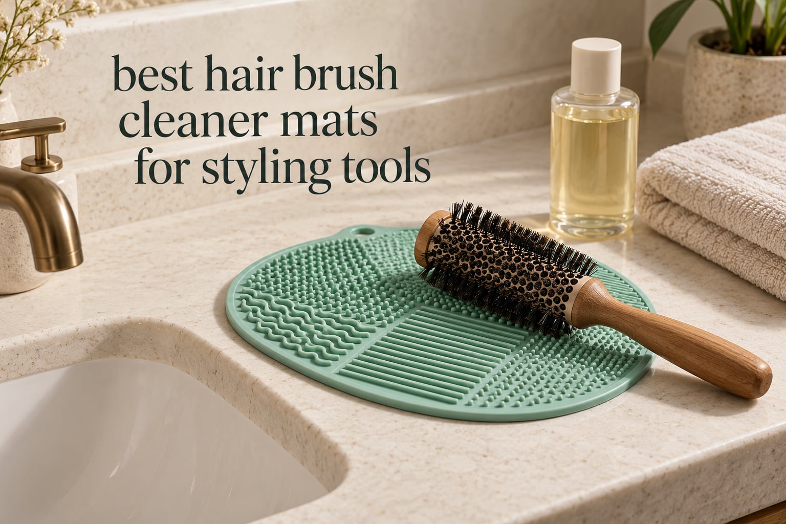 best hair brush cleaner mats for styling tools