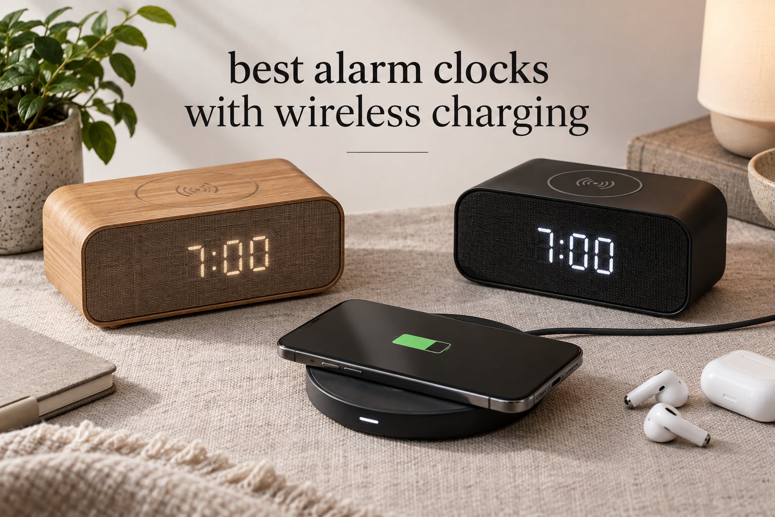 best alarm clocks with wireless charging