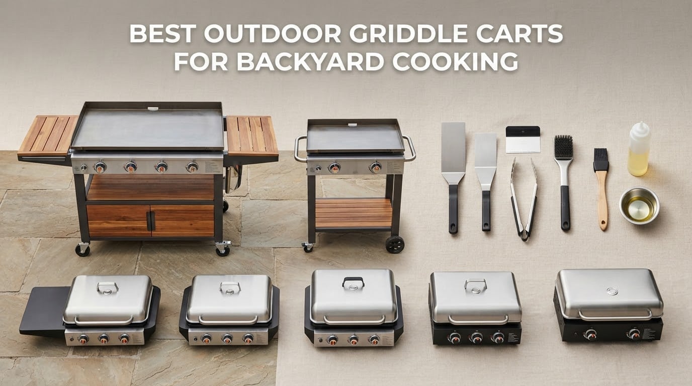 best outdoor griddle carts for backyard cooking